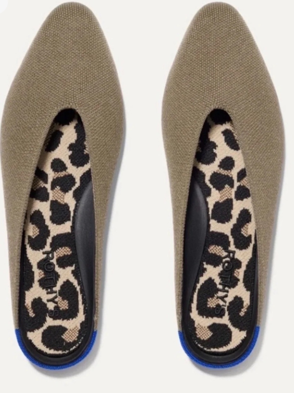 NWOT Rothy’s Almond Demi Mule Slip-On Flats in Portobello